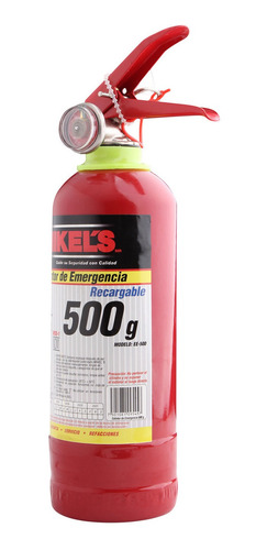 Extintor De Emergencia 500grs Recargable Mikels