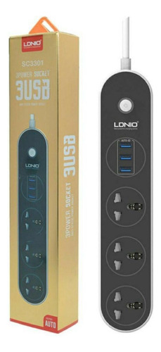 Alargue Ldnio Sc3301 + 3 Puertos Usb