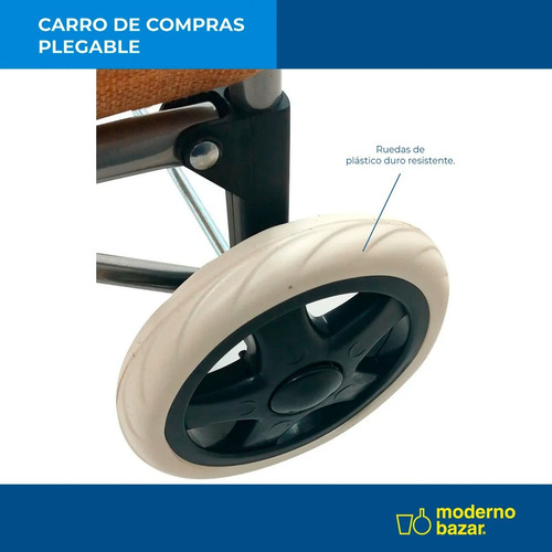 Imagen 5 de 10 de Changuito Carrito De Compras Chango C/ Bolsillo