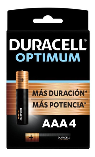 Pila Alcalina Duracell Optimum Blíster Aaax4 - Prophone
