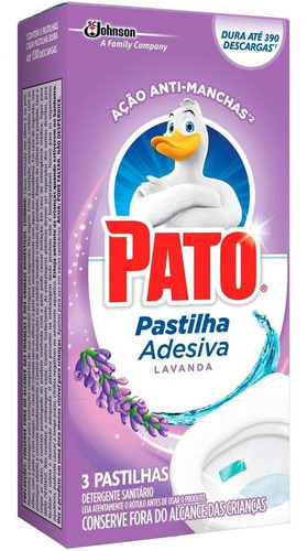 Pastilha Adesiva Desodorizadora Sanitária 3 Unidades Pato