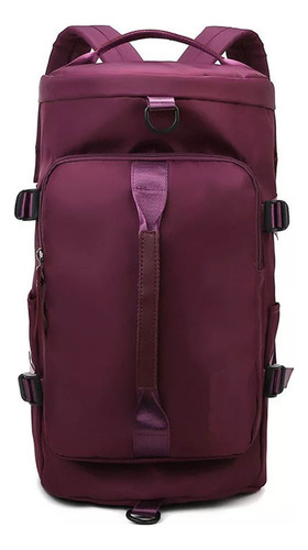 Mochila Viaje Al Aire Libre, Bolsa De Entrenamiento Físico Color Violeta