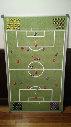 Imagen 6 de 10 de Pizarron Táctico De Fútbol Magnético 1,50m X 0,90 M + Fibron