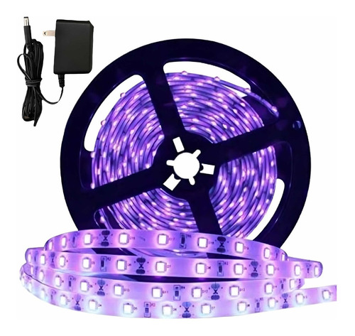 Tira Led Luz Negra Ultravioleta 5mt Interior Exterior Driver