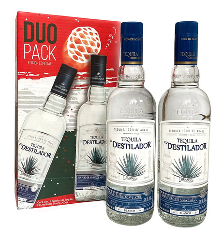 Duo Pack Tequila Destilador Blanco 700 Ml