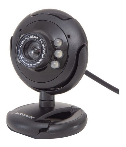 Webcam Multilaser Visão Noturna 16mp Usb Microfone - Wc045