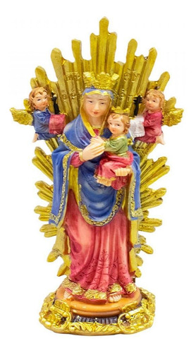 Adorno de resina de Nuestra Señora del Perpetuo Socorro, 15 cm