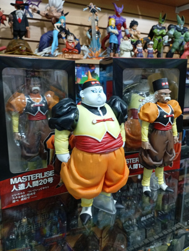 Figura Anime Androide 19 & Androide 20 Dragón Ball Z 28cm