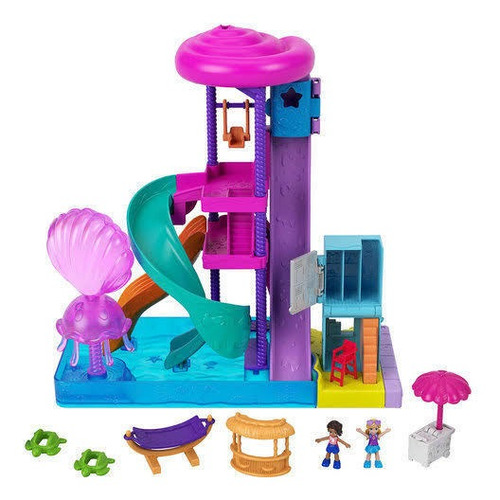 Polly Pocket Micro Parque Acuático De Pollyville