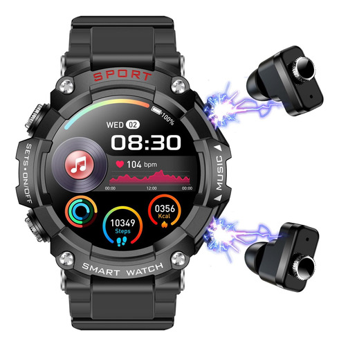 Smart Watch Con Audifonos, Reloj Inteligente Bluetoo