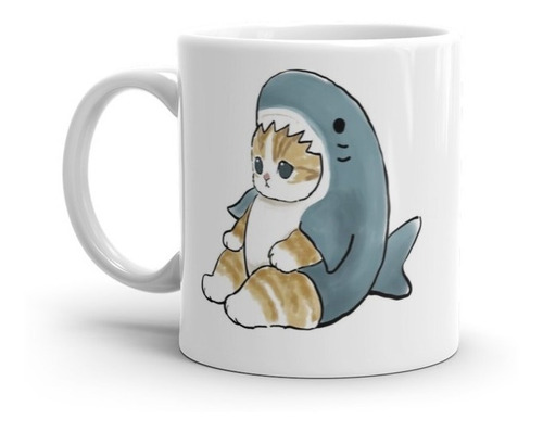 Taza De Gatito Michi | Michis | Vestido De Tiburon