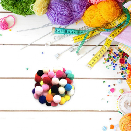 100 Pompones De Bolas Para Niños, Pompones De Colores