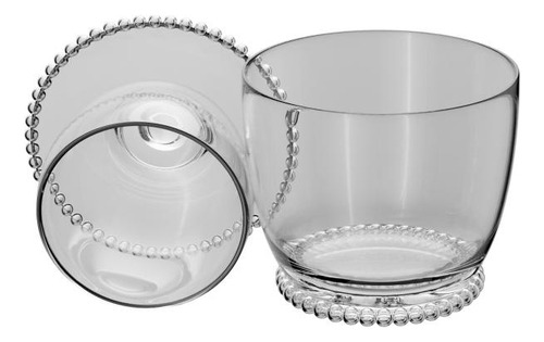 Manteigueira Francesa Com Tampa Pearl Bolinha Vidro Wolff Cor Transparente