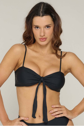 Bandeau De Bikini Recto Con Lazo Confort Luz De Mar