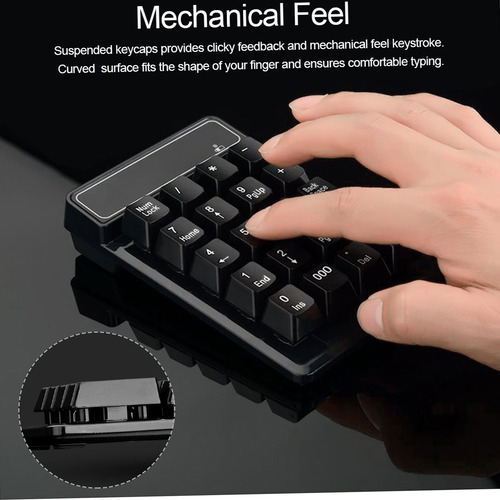 Teclado Numérico De 2,4 Ghz Teclado Inalámbrico Mechanical F