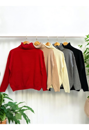 Sweater De Bremer Doble Hilo Con Puño Ancho. Laila. Sidney