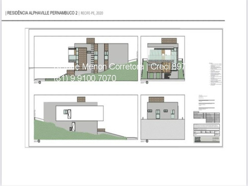 Imagem 8 de 11 de Vendo Casa Em Construção No Alphaville Pernambuco 2 (previsão De Entrega Para Setembro 2022), 04 Suítes, 02 Vagas, 297,29m² Área Construída - Rm0998 - 70631981