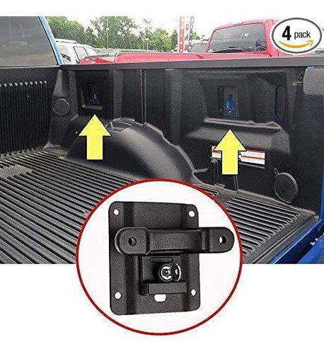 Beijiaofly 4 Paquete 2015-2020 F150 F250 F350 Boxlink Amarre