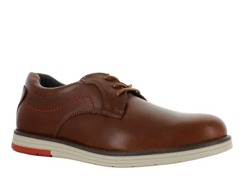 Flexi Zapato Moda Outfit Vestir Choclo Piel Cafe Hombre 8144