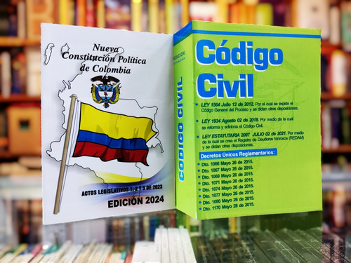 Código Civil Y Constitucion Política De Colombia 2024