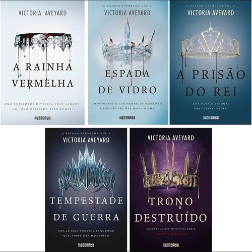 Kit 5 Livros Coleção A Rainha Vermelha Victoria Aveyard