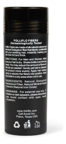 Fibras Para El Cabello De Folliflo Solución Del Cabello De Y