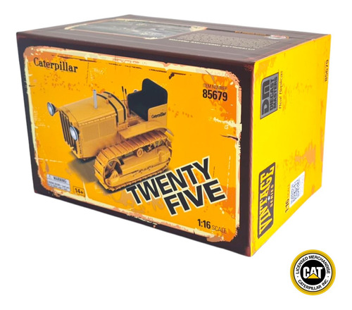 Tractor De Cadenas Caterpillar® Twenty-five 1:16 + Obsequio Amarillo