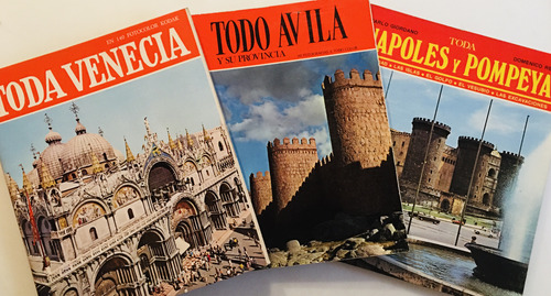 Pack X 3 Toda Venecia Nápoles Pompeya Ávila Fotografías (Usado)