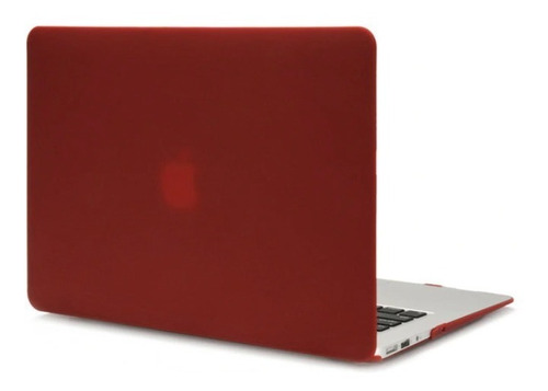 Capa Para Macbook Pro 13  2012 A 2019 Vermelho Sólido Fosco