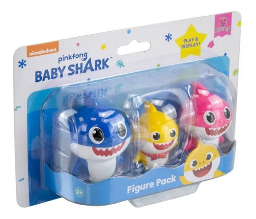 Conjunto De Mini Figuras Baby Shark Famíly Shark 2359 Sunny