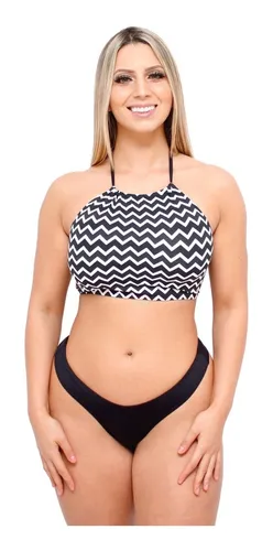 Biquíni feminino best sale top cropped