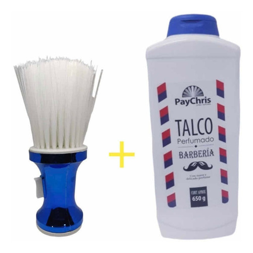 Bota Pelo Dispensador + Talco De Barberia Fragancia 500g