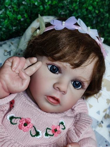 Muñeca Bebe Reborn Cuerpo Suave Venas Visibles Realista Pelo