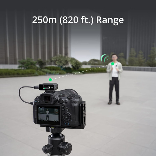 Dji Mic (1 Tx + 1 Rx), Micrófono De Solapa Inalámbrico, 250