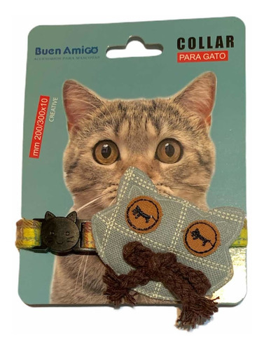 Collar Para Gato Diseño Anti Ahorque Con Diseños