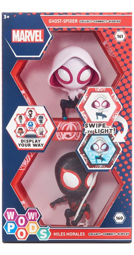 Wow! Pods Colección Spiderman: Gwen Y Miles - Iluminadas