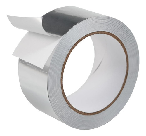 Foil De Aluminio Qoqooice Cinta De Conducto Plateado De 2 99