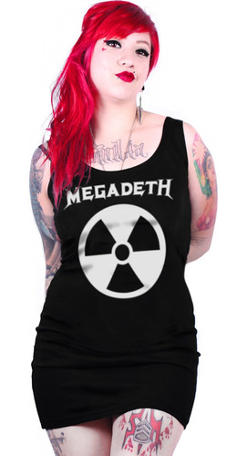 Vestido Tirante Megadeth Metal Rock 