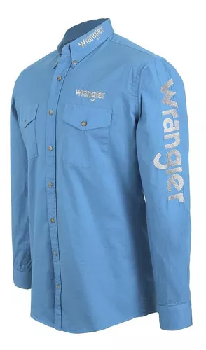 Camisa Vaquera Wrangler Hombre Manga Larga G401