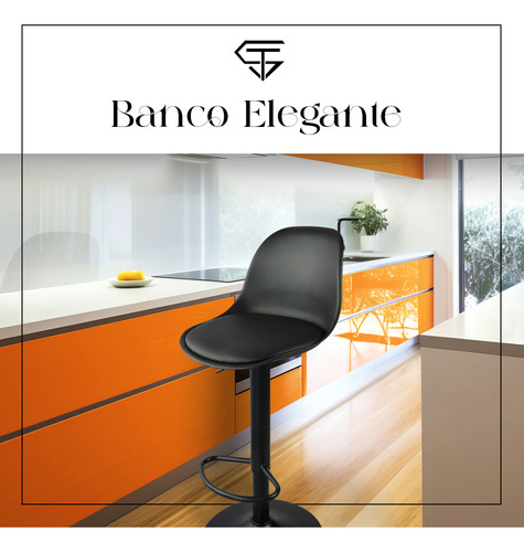 Silla De Bar Todostore Con Reposapies De Altura Ajustable Y Diseño Ergonomico Ideal Para Bar Y Barra De Cocina