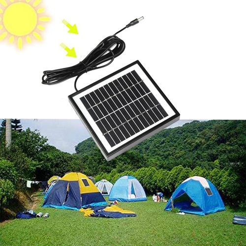 Panel Solar De 12 V, 2 W, Panel De Luz Solar Para Jardín, Pi
