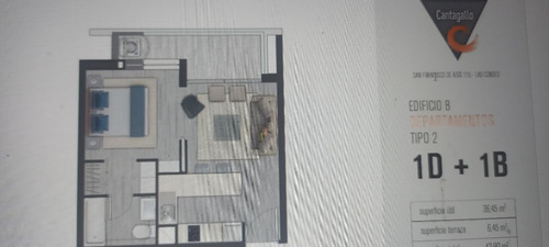 Depto Amoblado 1 Dormitorio Edificio Cantagallo - Fco Asis
