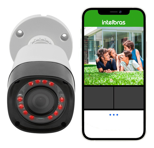 Sistema De Monitoramento Cftv 2 Camera Dvr 4 Ch