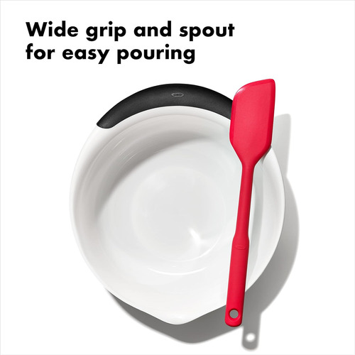 Oxo Good Grips 5-quart Plastic Mixing Bowl,blanco/negro 5...
