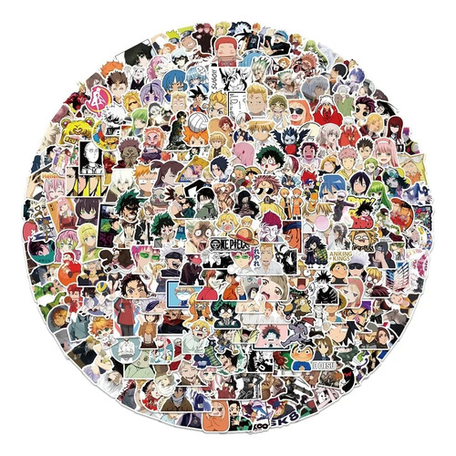 Pack 300 Stickers Vinilo Anime Manga Variados