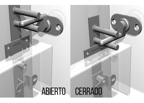 Imagen 3 de 5 de Chapa/cerradura Trampa Para Archivador 60 Cm Para 3 Cajones