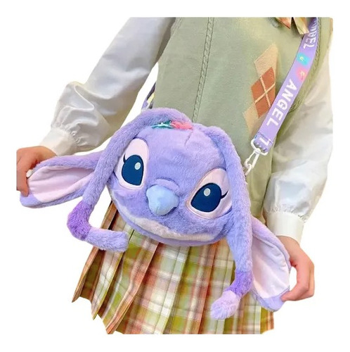 Bolso Cartera De Mano Peluche Angela De Stitch 23x18cm