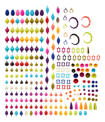 Set De Bijou Mostacillas 275 Piezas Encastre Sin Hilo Battat