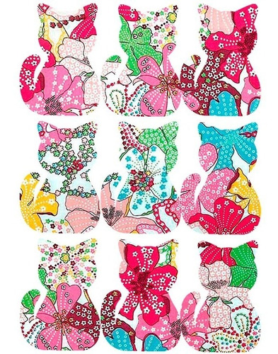 25 Apliques Tela Termoadhesivos Gatitos B Patchwork Bordado