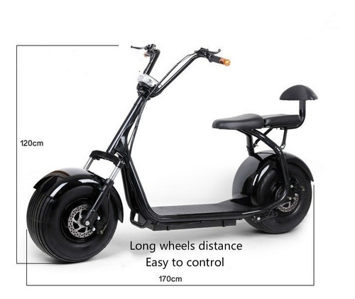 Moto Scooter Eléctrico Citycoco Batería Litio 2 Ocupantes